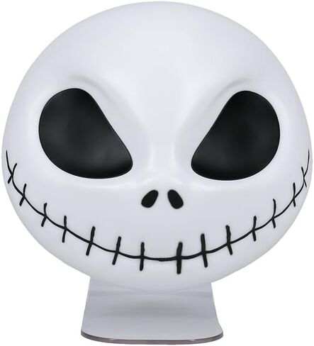 Paladone Nightmare Before Christmas Jack Mask Light وديكور الهالوين - مثبت على الحائط أو قائم بذاته، يتضمن كابل USB - إضاءة Jack Skellington على شكل 18 سم in Saudi Arabia