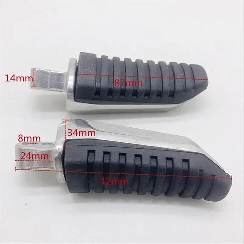 مساند قدم أمامية أو خلفية أوتاد قدم لسوزوكي لـ V-Strom لـ DL 650 1000 لـ GSX 1250 1300 لأجزاء الدراجات النارية GSR 600 (فضي) in Kuwait