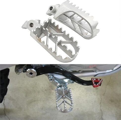 الفولاذ المقاوم للصدأ دراجة نارية القدم الوتد الراحة دواسة Footpegs لهوندا CRF50 XR50 XRF70 CRF70 CRF100F موتوكروس الترابية in Kuwait
