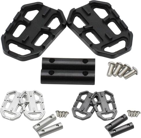 Motorcycle Foot Pegs Pedals Footpegs FOR BMW G310GS F750GS F850GS R1200GS G310gs F 750 850 1200 for GS Accessories(Black) in Kuwait