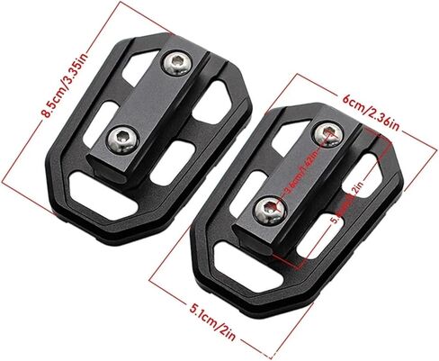 Motorcycle Foot Pegs Pedals Footpegs FOR BMW G310GS F750GS F850GS R1200GS G310gs F 750 850 1200 for GS Accessories(Black) in Kuwait