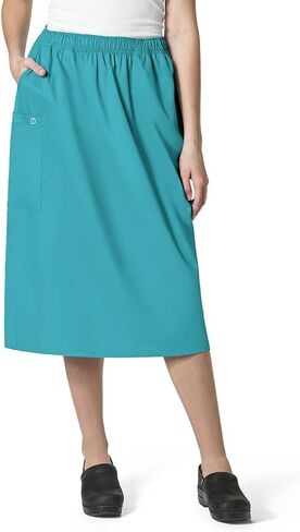 WonderWink WonderWORK Women’s Pull-On Cargo Skirt — Royal, Small in Saudi Arabia