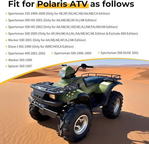 قرص دوار الفرامل الخلفي M MATI لـ Polaris Sportsman 500 400 335 1996-2002 Xplorer 500 1997 Worker 500 1999 2001 Diese-l 455 1999 1910440 1910188 in Saudi Arabia