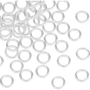 PH PandaHall 50pcs 925 Sterling Silver Closed Jumps Rings, 5mm O Rings Soldered Jump Ring 21 Gauge Round Chainmail Ring Jewelry Connector Rings for DIY Earrings Bracelets Necklaces Keychain Crafting in Kuwait