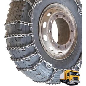 2pcs 9mm Heavy Duty Snow Tire Chains for Suv Pickup Trucks and AVT Traction Chains Manganese Skid Design for Snow,Mud and Sand Reliable Grip 9.00-20 2pcs 9R22.5 in Saudi Arabia