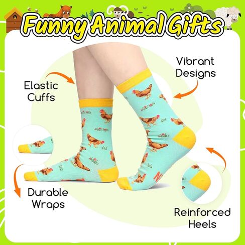HAPPYPOP Funny Rubber Duck Gifts Girls Duck Gifts for Duck Lovers, Cute Rubber Duck Socks Duck Boot Socks Women and Men in Saudi Arabia