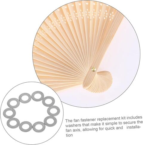 10pcs Fan Fastener Replacement Rivet Spacer Tool for Handmade Folding Fan Repair Modification in Saudi Arabia