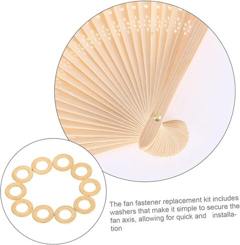 10pcs Rivet Spacer Accessory for Handmade Folding Fans Fan Repair Parts Fasteners Rivet Gasket Kit in Saudi Arabia