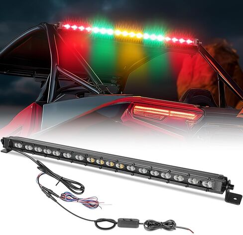 OFFROADTOWN 20 "LED مطاردة ضوء بار UTV شريط ضوء خلفي نحيف على الطرق الوعرة مطاردة ضوء الطوارئ ستروب ضوء القضبان ث / الفرامل عكس بدوره إشارة أضواء مطاردة الخلفية لشاحنات بيك اب UTV Can-am Polaris RZR in Kuwait