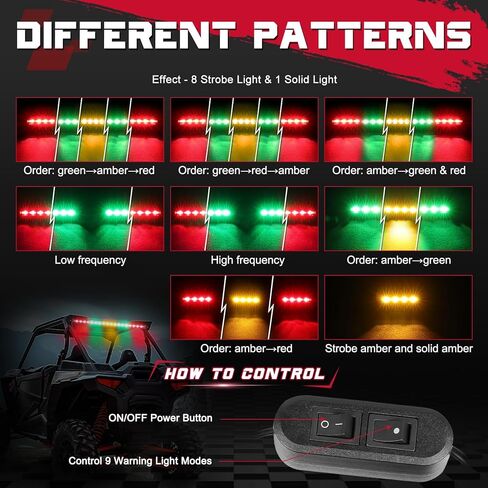 OFFROADTOWN 20 "LED مطاردة ضوء بار UTV شريط ضوء خلفي نحيف على الطرق الوعرة مطاردة ضوء الطوارئ ستروب ضوء القضبان ث / الفرامل عكس بدوره إشارة أضواء مطاردة الخلفية لشاحنات بيك اب UTV Can-am Polaris RZR in Kuwait