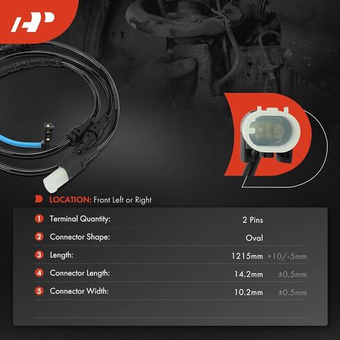 A-Premium Front Driver or Passenger Brake Pad Wear Sensor Compatible with Land Rover Range Rover Sport 2010 2011 2012 2013 - Replace# LR014568 in Saudi Arabia
