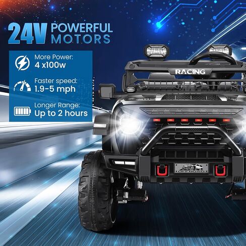 ألعاب ركوب هيكول 24 فولت للأطفال، سيارة كهربائية بمقعدين مع جهاز تحكم عن بعد، بطارية 9AH، عجلات تعمل بالطاقة 4×4، مقعدين بعرض 20 بوصة، سرعة تصل إلى 5 ميل في الساعة، تعليق، موسيقى، لعبة 24 فولت للفتيات، وردي in Kuwait