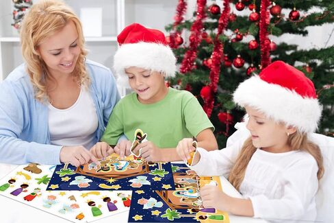 FLYAB Nativity Stickers 12 Sets Make a Nativity Scene Stickers Christian Sticker for Kids Religious Party Games Activities for Christmas Vacation Bible School Classroom Party Supplies in Saudi Arabia