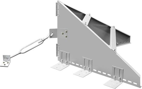 Snow Guards for Metal Roofs, Adjustable Snow Splitter for Chimneys, Roof Snow Guard with Reinforcement Accessories, Prevent Snow from Sliding Off Metal Roofs (Pull Rod Style) in Saudi Arabia