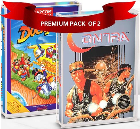 Acrylic Display Protector for Nintendo SNES Games and N64 Game Box - 4MM Thick, Anti-Dust, Anti UV and Acid-free Clear Protective Storage Case for Retro Video Games Collection by EVORETRO (Pack of 2) in Saudi Arabia