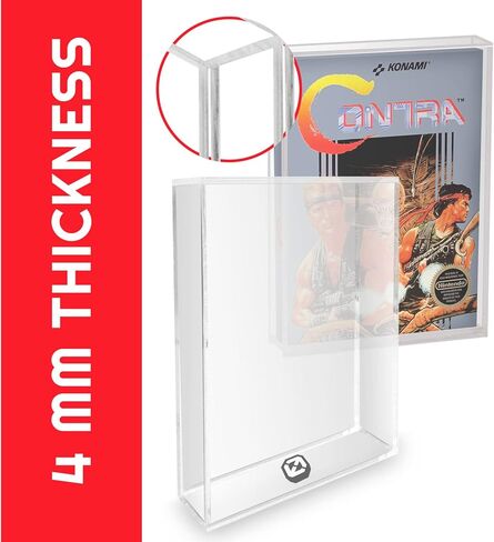 Acrylic Display Protector for Nintendo SNES Games and N64 Game Box - 4MM Thick, Anti-Dust, Anti UV and Acid-free Clear Protective Storage Case for Retro Video Games Collection by EVORETRO (Pack of 2) in Saudi Arabia