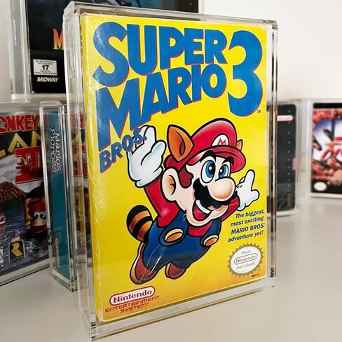 Acrylic Display Protector for Nintendo SNES Games and N64 Game Box - 4MM Thick, Anti-Dust, Anti UV and Acid-free Clear Protective Storage Case for Retro Video Games Collection by EVORETRO (Pack of 2) in Saudi Arabia