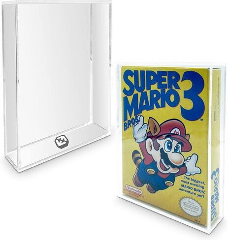 Acrylic Display Protector for Nintendo SNES Games and N64 Game Box - 4MM Thick, Anti-Dust, Anti UV and Acid-free Clear Protective Storage Case for Retro Video Games Collection by EVORETRO (Pack of 2) in Saudi Arabia
