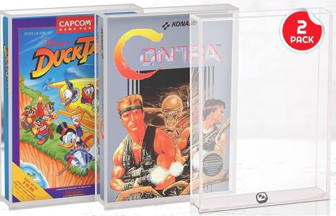 Acrylic Display Protector for Nintendo SNES Games and N64 Game Box - 4MM Thick, Anti-Dust, Anti UV and Acid-free Clear Protective Storage Case for Retro Video Games Collection by EVORETRO (Pack of 2) in Saudi Arabia
