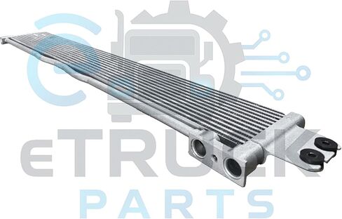 For Freightliner 2018-2025 Cascadia DT12 w/Detroit Engine DD13 DD15 XMSN Transmission Oil Cooler Air to Oil Assembly w/ 3/4" Pipe 07-25222-000 in Saudi Arabia
