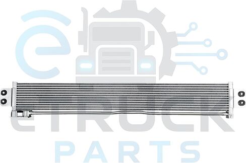 For Freightliner 2018-2025 Cascadia DT12 w/Detroit Engine DD13 DD15 XMSN Transmission Oil Cooler Air to Oil Assembly w/ 3/4" Pipe 07-25222-000 in Saudi Arabia