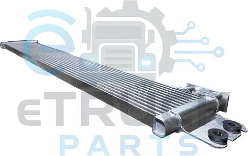 For Freightliner 2018-2025 Cascadia DT12 w/Detroit Engine DD13 DD15 XMSN Transmission Oil Cooler Air to Oil Assembly w/ 3/4" Pipe 07-25222-000 in Saudi Arabia