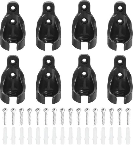 Pack of 8 Bungee Cord Receiver Mounts Adjustable Windproof Designs for Blinds in Kuwait