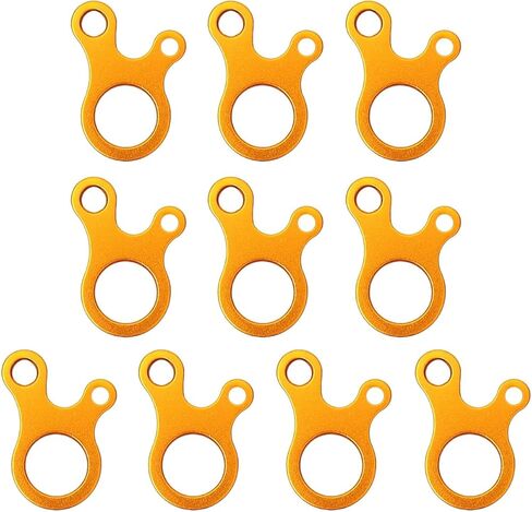 10Pcs Camping Cord Tensioners 3 Hole Guyline Cord Adjuster Quick Fast Knot Rope Buckle Resistance Regulator Buckle in Saudi Arabia
