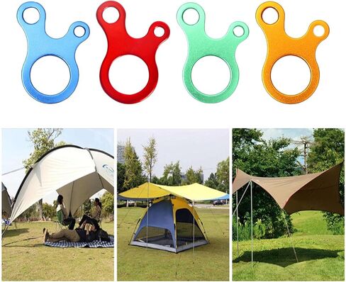 10Pcs Camping Cord Tensioners 3 Hole Guyline Cord Adjuster Quick Fast Knot Rope Buckle Resistance Regulator Buckle in Saudi Arabia