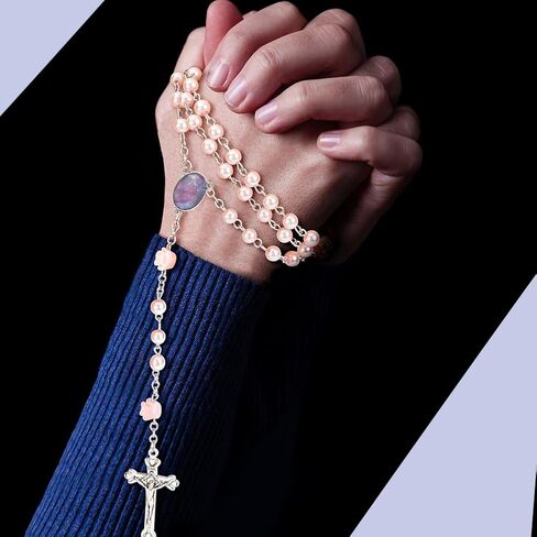 SUNNYCLUE 700Pcs Rosary Making Kits Crucifix Charms Rosary Crosses Easter Cross Pendants Oval Chandelier Link Charm Glass Pearl Beads for Jewelry Making Supplies DIY Necklace Bracelets Holiday in Saudi Arabia