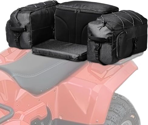VEVOR ATV Rear Storage Bag, 74L ATV Rear Cargo Bag with Cooler Insulated Bag, 600D Oxford Cloth Storage Rear Rack Seat Bag Fit Most ATVs with Rear Rack, Compatible with ATV, UTV, Can-Am Vehicles in Saudi Arabia