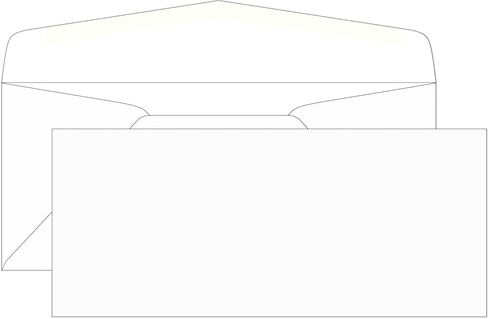 Aimoh 100#10 Custom Printed Envelopes - Regular Gummed Envelopes – Personalized with Logo and Address/Return Address Imprinted - Size 4-1/8 X 9-1/2" - White - 24 LB - 100 Count (7-34040-100) in Kuwait