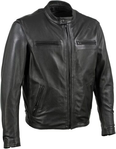 Milwaukee Leather Men's Premium Leather Motorcycle Rider Jacket - MADE IN THE USA in Saudi Arabia