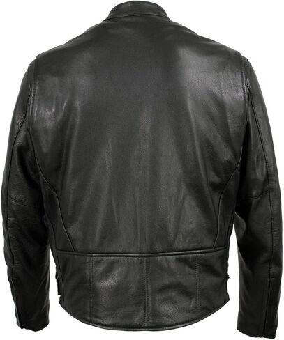 Milwaukee Leather Men's Premium Leather Motorcycle Rider Jacket - MADE IN THE USA in Saudi Arabia