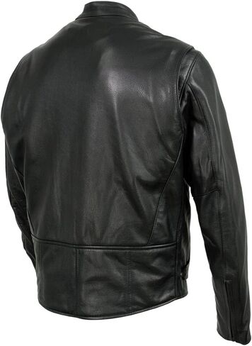 Milwaukee Leather Men's Premium Leather Motorcycle Rider Jacket - MADE IN THE USA in Saudi Arabia