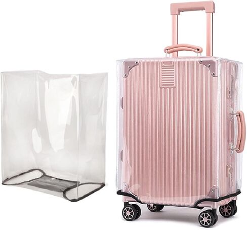 RF REENFAYA 24 INCH luggage cover protector Suitcase Cover Full Clear luggage Covers Waterproof Luggage Case Thicken Suitcase Protector Cover(24inch) in Saudi Arabia