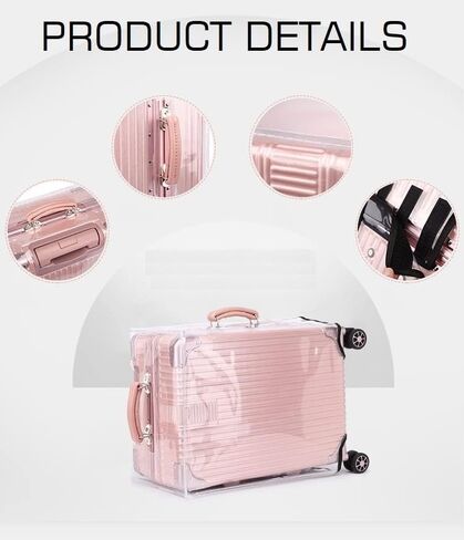 RF REENFAYA 24 INCH luggage cover protector Suitcase Cover Full Clear luggage Covers Waterproof Luggage Case Thicken Suitcase Protector Cover(24inch) in Saudi Arabia