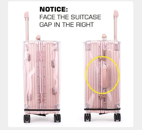 RF REENFAYA 24 INCH luggage cover protector Suitcase Cover Full Clear luggage Covers Waterproof Luggage Case Thicken Suitcase Protector Cover(24inch) in Saudi Arabia