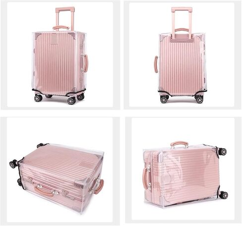 RF REENFAYA 24 INCH luggage cover protector Suitcase Cover Full Clear luggage Covers Waterproof Luggage Case Thicken Suitcase Protector Cover(24inch) in Saudi Arabia