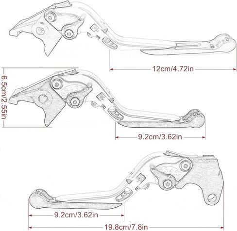 لـ Yamaha YZF-R3 YZF R3 YZFR3 2015 2023 مقبض فرامل قابل للتعديل للدراجة النارية قابل للطي وقابل للتمدد (اللون: 10) in Saudi Arabia