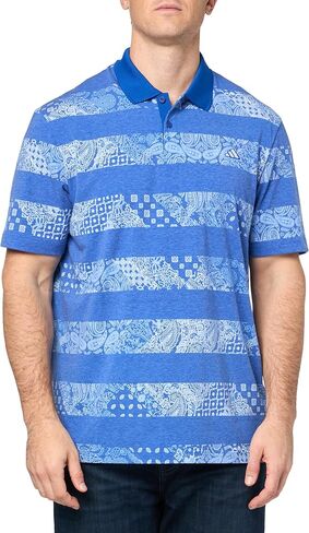 adidas Men's Go-to Printed Mesh Polo Shirt in Saudi Arabia