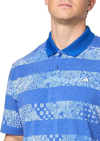 adidas Men's Go-to Printed Mesh Polo Shirt in Saudi Arabia