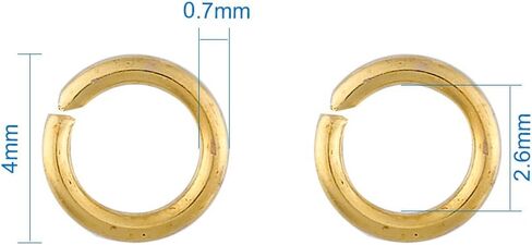 1380Pcs/Box 6 Colors Iron Jump Rings 4mm Round Oprn Jump Ring Connectors Links for DIY Bracelet Necklace Jewelry Making Findings in Saudi Arabia