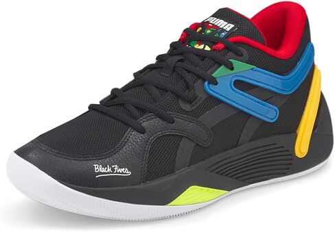 PUMA Mens TRC Blaze Court Black Fives Athletic Basketball Shoes in Saudi Arabia