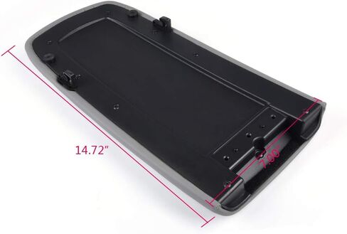 PIT66 غطاء مسند ذراع وحدة التحكم المركزية غطاء علوي مع مزلاج متوافق مع Ford Mustang 2005-2009 أسود 5R3Z6306024AAC in Kuwait