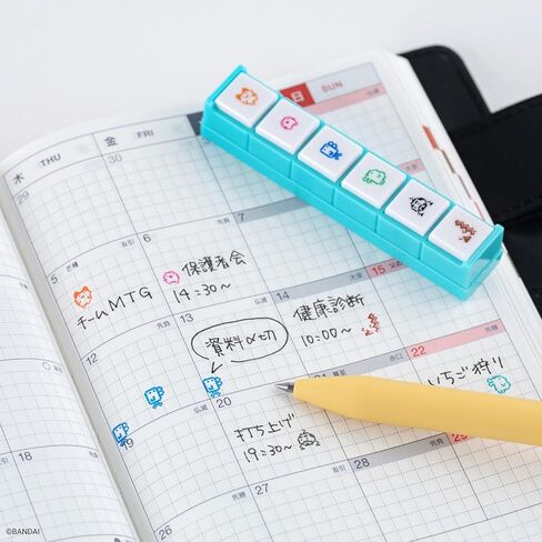 Hobonichi Techo Accessories – Kodomo no Kao x Hobonichi: Pochitto6 Push-Button Stamp (Tamagotchi) in Saudi Arabia