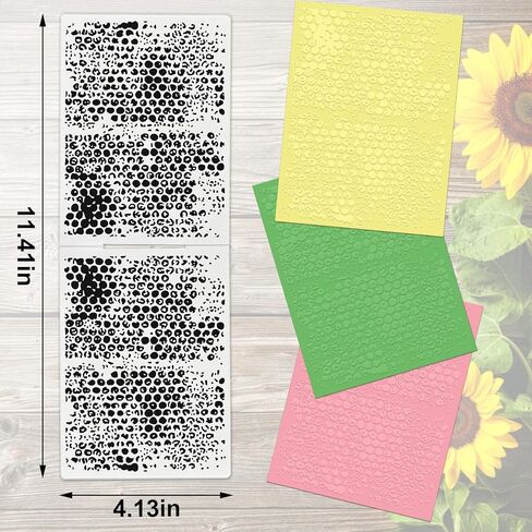 Water Drop Plastic Embossing Folders for Card Making, 3D Textured Dots Embossing Folder DIY Craft Template Raindrop Folders for Scrapbooking Photo Album Supplies in Saudi Arabia
