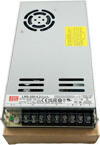 Mean Well LRS-350-5 Enclosed 300W 60A 5V AC/DC Power Supply High Efficiency, Adjustable Output, Cooling Fan, Wide Input Voltage, Comprehensive Protections Ideal for Industrial, LED, A/V Applications in Kuwait