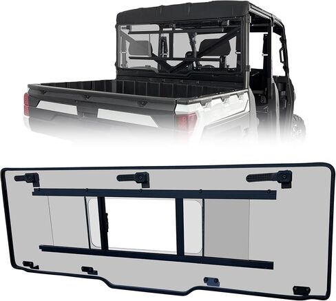 FinFox Slingshot Rear Window for Polaris Ranger Accessories,Clear Hard Coated Rear Windshield Compatible with Polaris Ranger XP 1000 2017-2025/ Ranger 1000 2020-2025/ Ranger XP 900 2013-2019 in Saudi Arabia