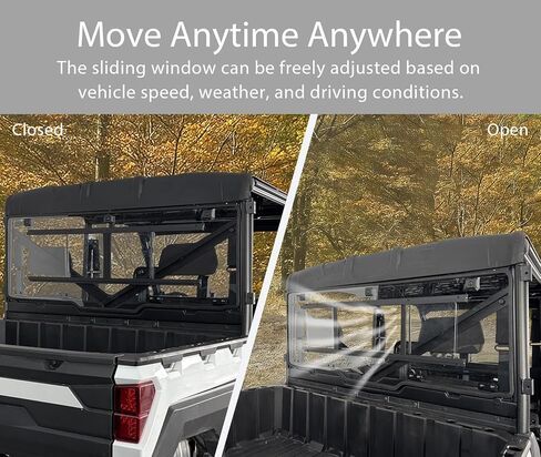FinFox Slingshot Rear Window for Polaris Ranger Accessories,Clear Hard Coated Rear Windshield Compatible with Polaris Ranger XP 1000 2017-2025/ Ranger 1000 2020-2025/ Ranger XP 900 2013-2019 in Saudi Arabia